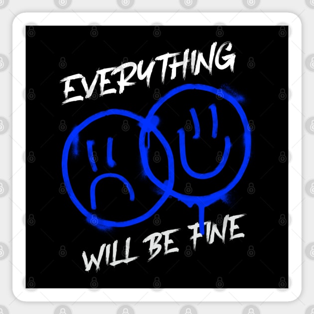 Everything will be fine , smiley , good vibe Sticker by noirglare